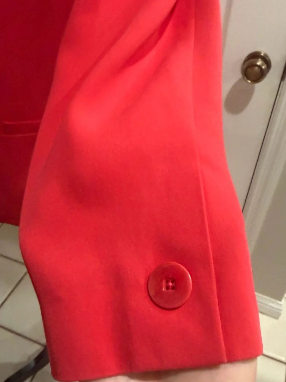 Classic Dana Buchman Red Tailored 3-Button Blazer Jacket & Tank Career Set